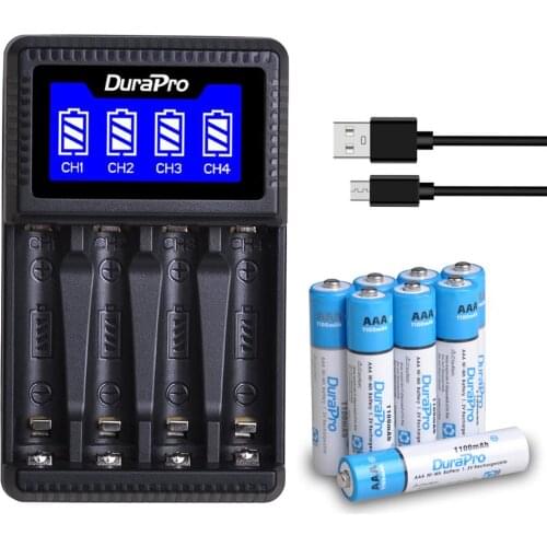 8pc AA AAA Ni-MH Ni-Cd Rechargeable Battery Charger Set Optional for aa aaa Calculator,Player,Remote control,Toys,Speaker,Camera