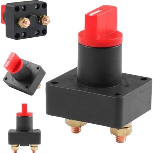 Car Auto 12V-60V 100A-300A RV Marine Boat Battery Selector Isolator Disconnect Rotary Switch Cut