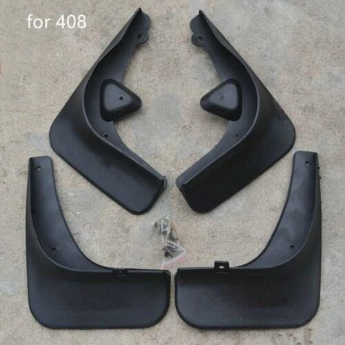 Car styling For Peugeot 408 2009-2013 4PCS/SET Car-covers Guards Mud Flaps Mudguards Fenders