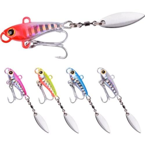 5Pcs Rotating Metal VIB Vibration Bait Spinner Spoon Fishing Lures 10g 15g 22g 35g Jigs Trout Winter Fishing Baits Tackle Pesca