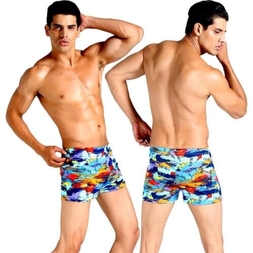 Blue Tail Lion Men's Swimming Trunks
