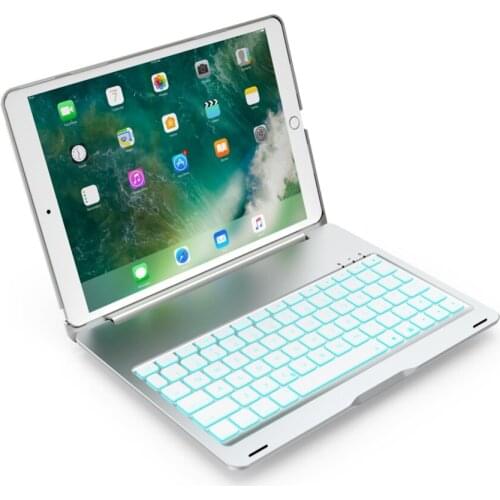 Bluetooth Keyboard Cover Smart Connection Led Backlight Protective Case for iPad Pro 10.5 Inch with Auto Sleep Function
