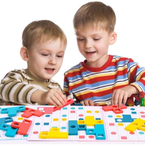Wooden Sudoku Game T-Shaped Matching Puzzle Toy Montessori Exercise Logical Thinking Children Teaching Aid Educational Toy Gift