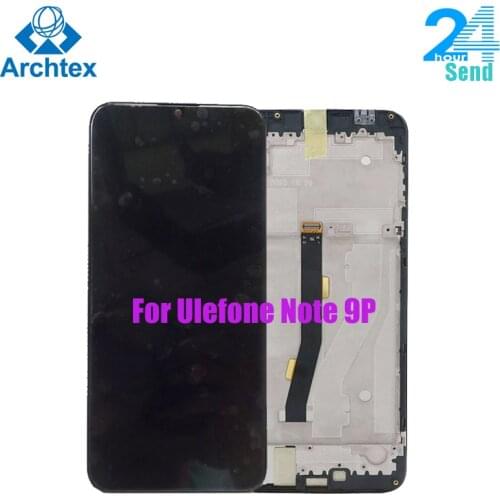 For Original Ulefone Note 9P LCD Display +Touch Screen Digitizer Assembly Replacement With frame 6.52 inch Screen 1600x720P
