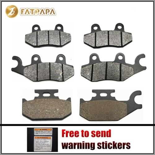 FL + FR + R Brake Pads for YAMAHA 1300 XVS Midnight star XVS1300 2008 2009 2010 2011 2012 2013 2007-2014