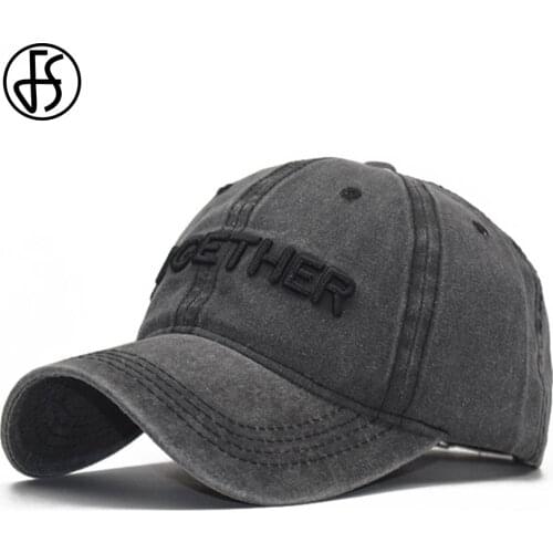 FS Summer Men Women Baseball Caps Fashion Black Wine Red Dad Hat Embroidery Outdoor Sports Snapback Full Cap Gorras Hombre