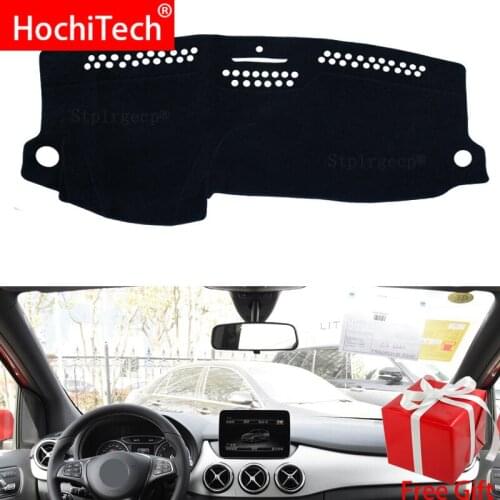 Car Dashboard Avoid Light Pad Instrument Platform Desk Cover Mats Carpets for Mercedes Benz B-Class W246 B-Klasse 2016 - 2018