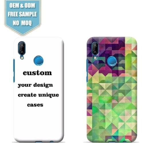 Squares Custom Mobile Case for Huawei P20 Lite/P20 Pro For Huawei Series Full Wrap Printing Cases Drop ship support