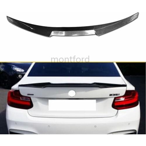 M4 Style Carbon Fiber Rear Roof Spoiler Trunk Lip Wing For BMW F22 Spoiler 2 Series Coupe & F87 M2 220i M235i 228i 2014 - UP