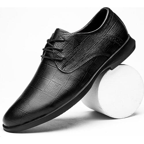 Mens Casual Shoes Genuine Leather Oxford Shoes For Men Italian Quality Formal Dress Wedding Footwear Brand Luxury Winter Shoes