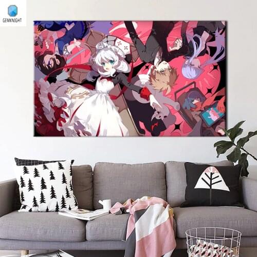 Diy oil painting Honkai Impact 3 digital paint by numbers Traditional Chinese coloring by numbers modular painting home decor