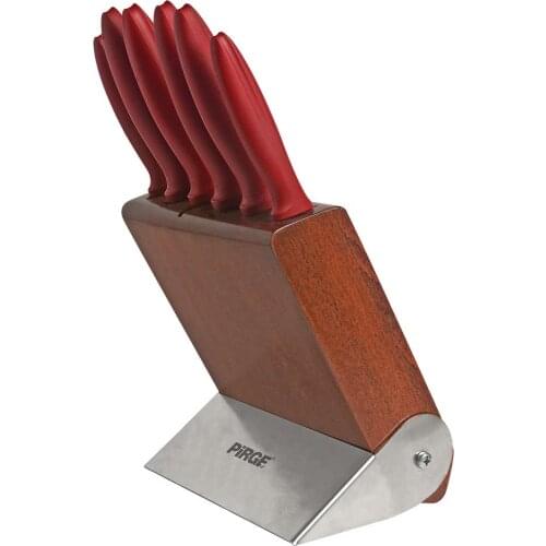 Pirge, Pureline Blocky Knife Set 6 Pieces with Organizer, Professional Household Knives, Kitchen Knives and Chef Knives- 35069