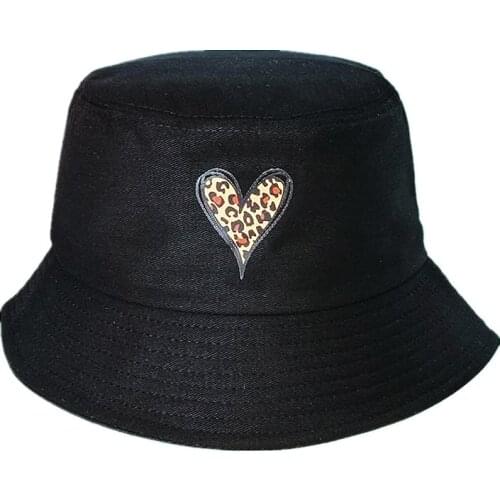 Cotton Love Print Bucket Hat Fisherman Hat Outdoor Travel Hat Sun Cap Hats for Men and Women 279