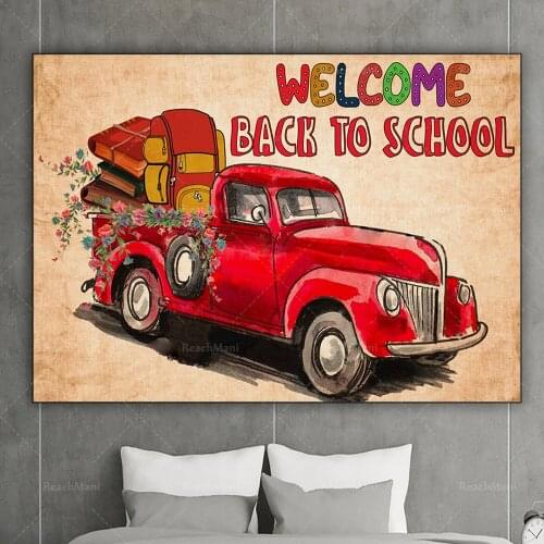 Welcome back to school 2022 poster, back to school personalized gift, math teacher decoration, teacher classroom decoration gift