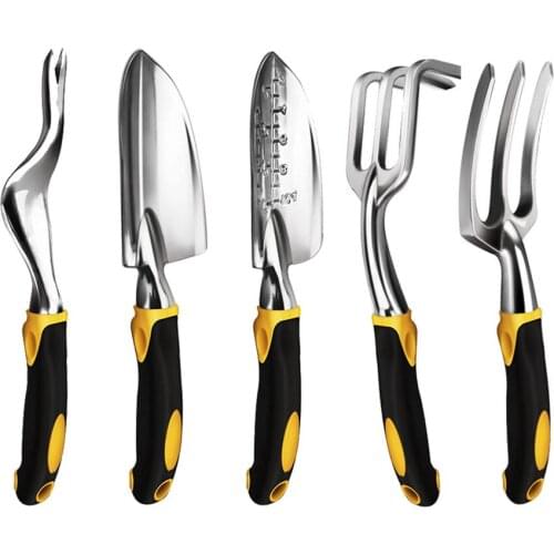 Flowerpot Garden Tool for Digging Planting Aluminum Heavy Duty Gardening Tools with Ergonomic Design Handle with Hanging Hole