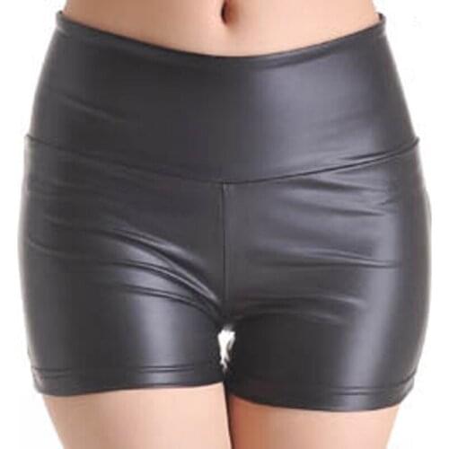 High Waist Shorts For Women Summer Booty Shorts Korean Style Sexy Black Shorts High Waist Sports Sweatpants Leather Shorts