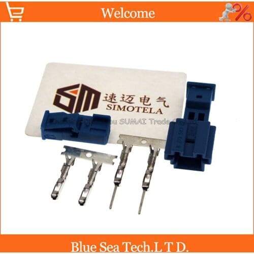 Blue Original new car speaker plug,door lamp plug connector for BMW X Series Benz car ect.8-1452577-A/9-968554-1A