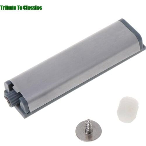 Stainless Steel Door Stopper 1PC Cabinet Catches Push To Open Touch Damper Buffer Soft Quiet Closer Furniture Hardware