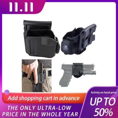 Tactical 360 Rotating Glock Clip Right Hand MOLLE Holster for Glock 17 19 22 23