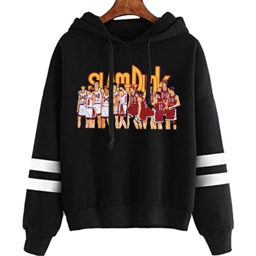 Anime Slam Dunk Hoodies Streetwear Couple Winter Coat Fashion Cartoon Unisex Hoodie Men Womens
