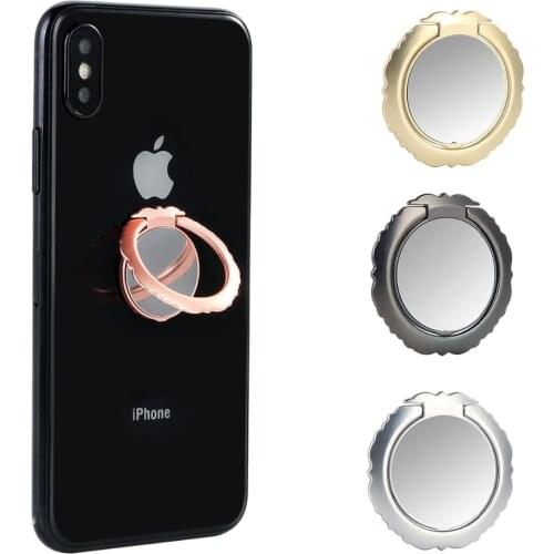 Ultrathin Mobile Phone Finger Ring Holder Universal Magnetic Smart Phone Stand Holder For iPhone X 8 Tablet Car Mount Stand