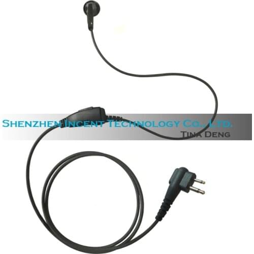 VOIONAIR 20pcs/lot Ear Bud Earphone Headset Speaker PTT Mic For Motorola CP200 P1225 Yaesu FT-25R FT-65R FT-4XR FT-4VR