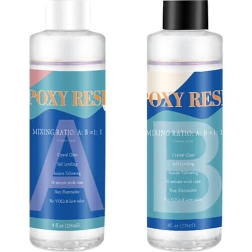 Resin Epoxy High Adhesive 1:1 AB Epoxy Hardener Crystal Glue For DIY Resin Jewelry Making Accessories 100g/200g/450g/600g/1000g