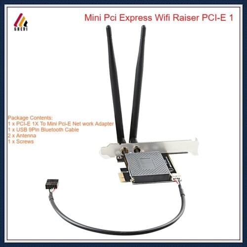 Wifi Adapter PCI-E 1X To Mini Pci Express Wifi Raiser PCI-E 1X adapter Wireless Support Bluetooth function Mini Pcie