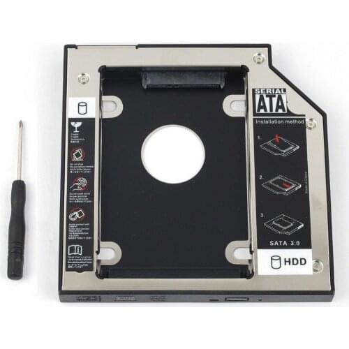 WZSM New 2nd SATA HDD SSD Hard Drive Caddy 12.7mm for Samsung RV410 RV411 RV415 RV420