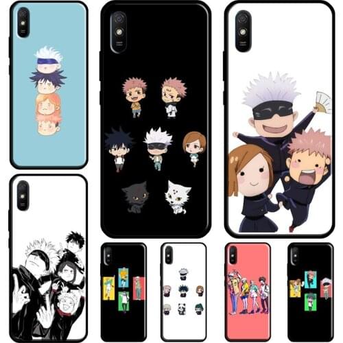 Jujutsu Kaisen Anime Chibi Funny For Redmi Note 10 Pro Cover For Redmi Note 9 8 Pro 8T 7 9S Case For Redmi 9A 9T 9 9C 8A 7A