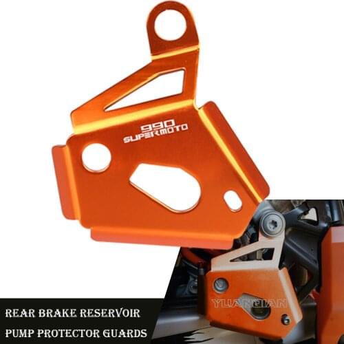 Motorcycle Rear Brake Reservoir Pump Protector Guard Cover For 990 SUPERMOTO R 2008 2009 2010 2011 2012 Accessories Motorbike