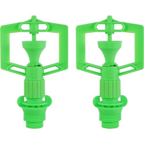 10Pcs 1/2"3/4" Male Thread Automatic 360° Rotation Garden Agriculture Greenhouse Orchard Irrigation Sprinkler Lawn Park Watering