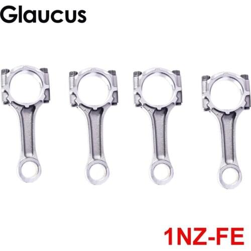 4pcs 1NZ 1NZFE engine connecting rod for Toyota AVANZA ECHO /ECHO VERSO VITZ YARIS 16V 1497cc 1.5L 1999- 13201-59057 1320159057