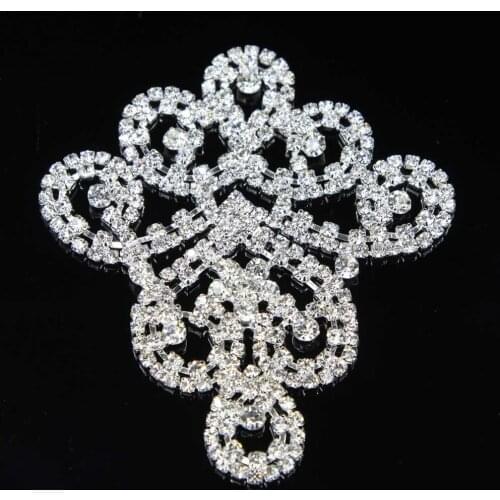 20Pcs Crystal Rhinestone Applique Sew On Claw Rhinestone Patch For Wedding Dress Decoration Belt Shoes Clothing