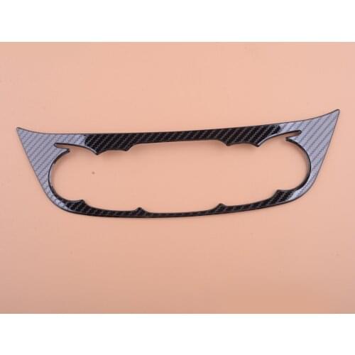 Car Stainless Steel Front Carbon Fiber Style Air Condition Panel Cover Trim Fit for Chevrolet Equinox 2018 2019 2020 2021