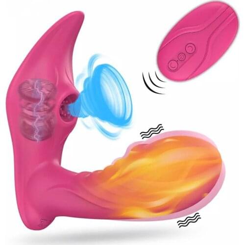 Wireless Remote Control Sucking Vibrator for Women G Spot Clit Sucker Clitoris Stimulator Dildo Sex Toys Shop for Adults Couples