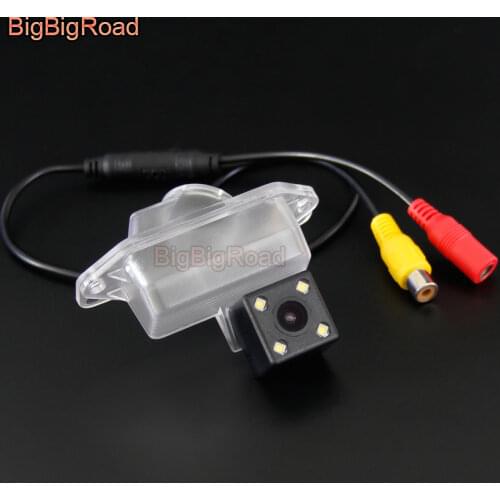 BigBigRoad For Mitsubishi Grandis MPV Evolution X Outlander Pajero IO Car Rear View Backup Parking CCD Camera Night Vision