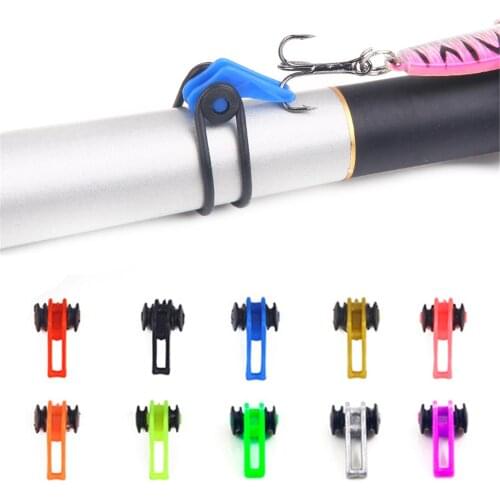 10Pcs/Bag Plastic Fishing Hook Keeper for Fishing Rod Pole Fishing Lures Bait Safety Holder Carp Easy-Fishing Tackle Hooks pesca