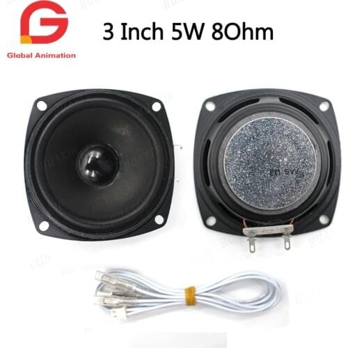 2 pcs of high quality 3 inch 8 ohm 5W speaker for DIY arcade game kit arcade machine parts game machine accessory
