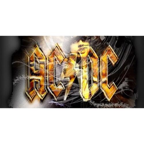 AC DC Design Bath Towel 140x70cm Bamboo Fiber Beach Towel Drying Washcloth Swimwear Shower Big Towels