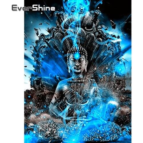 Evershine 5D Diamond Painting Buddha Religion Full Drill Square Diamond Embroidery Sale Cross Stitch Kit Portrait Zen Craft Kit