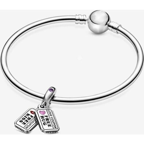 GChic 2020 Newest Love Coupon Dangle Charm Bangle Bracelet Set for Bead Women Bracelet Jewelry Pulseras Mujer Moda Set