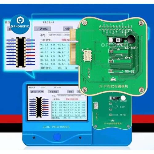 JC Pro1000s FPT-1 Fingerprint Home Button Testing For iPhone 5S-8P Fault Detection Fingerprint Serial Number One Key Read Write
