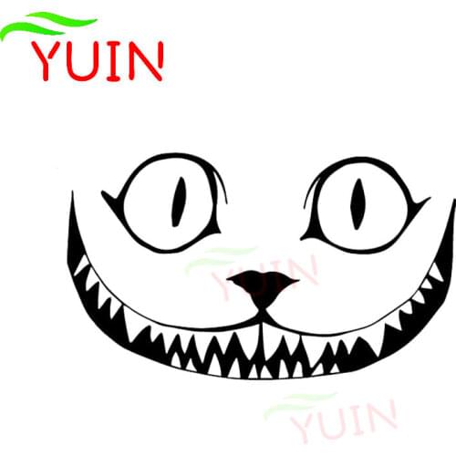 Cat Owl Smiley Face Halloween Horror Car Sticker Body Decoration PVC Waterproof Sunscreen Decal Black/white/red/laser/silver