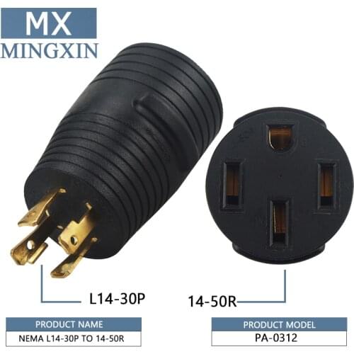 L14-30P for 14-50R Plugrand Nema L14-30 Amp for 14-50 Amp Car Charging Adapter for EV EV Car, NEMA L14-30P Adapter for 14-50R