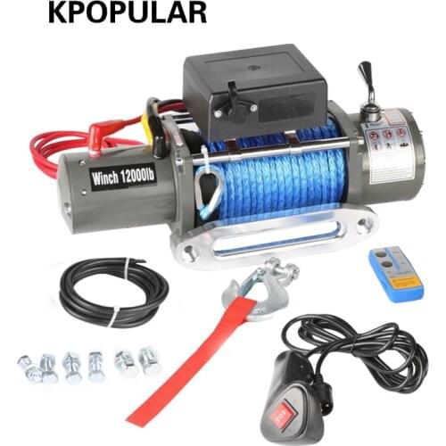Car winch 12000 lb car tuning 12v24v electric winch winches for ATV 4WD boat Truck SUV 4x4 off road Car hoist self-help Rescue