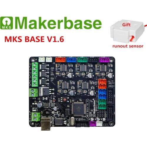 MKS BASE V1.6 3D printer motherboard integrated circuit card compatible RAMPS Mega 2560 Marlin board electronic diy accessories