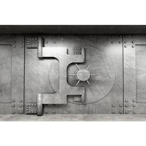 Metal Door Photo Backdrop Computer Printed Photocall Photography Background for Children Portrait Baby Pets Toy Photoshoot Props