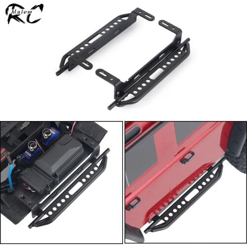 2Pcs Heavy Duty Metal Pedal Tough Armor Rock Sliders for 1/10 RC Crawler Car Traxxas TRX-4 Defender Bronco Upgrade Parts