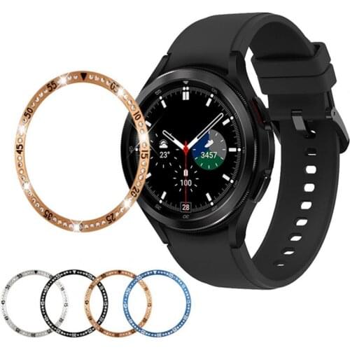 Watch Bezel Metal Scale Stainless Steel 42mm/46mm Watch Frame Protective Ring Cover for Samsung Galaxy Watch 4 Classic